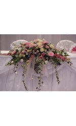 Top Table Pink weddings Flowers